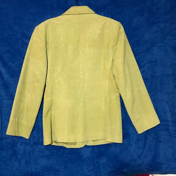 Lime Green Leather Jacket - Juliana Collezione - Picture 2 of 6